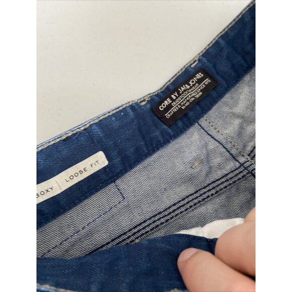 JACK & JONES Core Workwear Boxy Loose Fit Denim Button-Fly Jeans Men Sz 28X31 - Picture 5 of 11